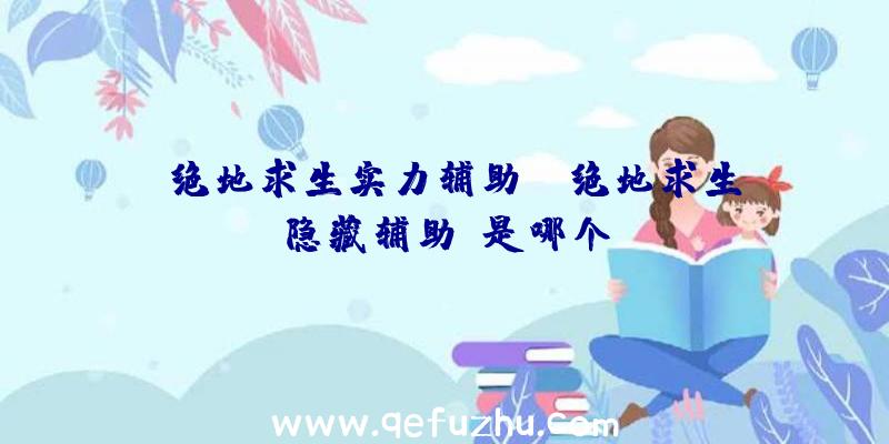 「绝地求生实力辅助」|绝地求生隐藏辅助键是哪个